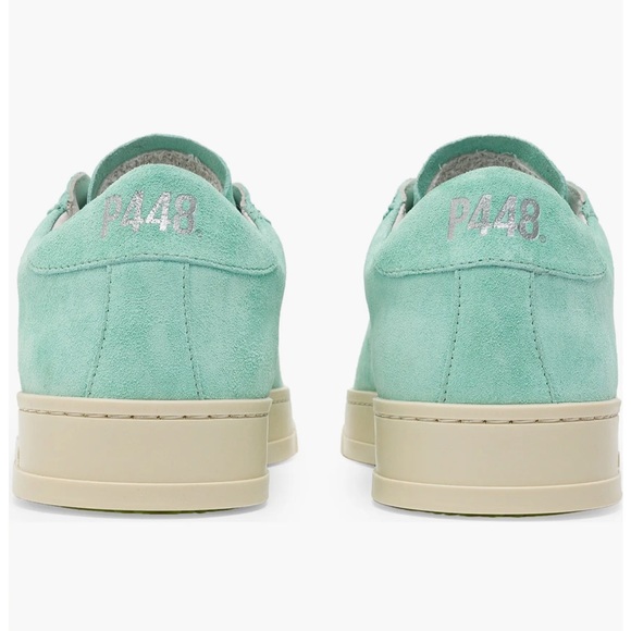 NWT P448 Jack Suede Low Top Sneaker (Women) Aqua P448 size 37 - Picture 6 of 16